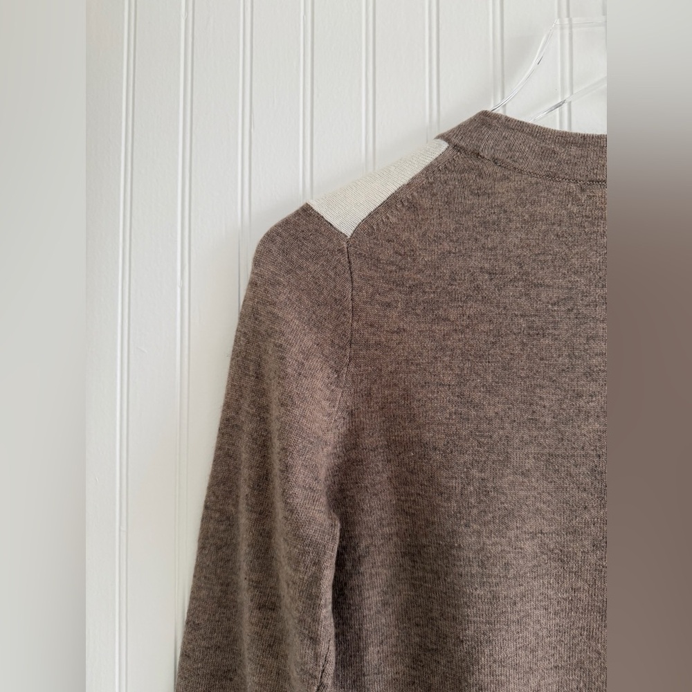 J. Crew Color-Block Lace Panel Sweater - Picture 3 of 8
